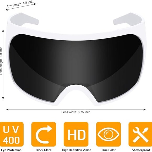 Trendy woman's shield sun glasses - Picture 4 of 5